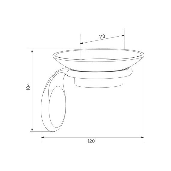 Мыльница Iddis Oldie OLDBRC0i42, цвет бронза - фото 4