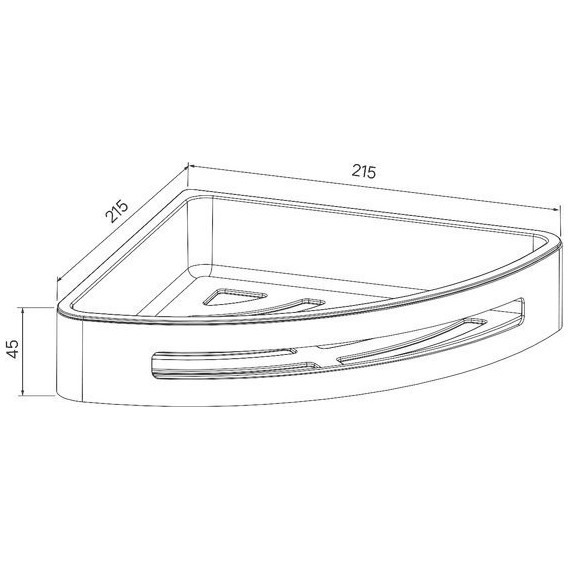 Полочка угловая Iddis SHE11SPi44 - фото, картинка 3 Полочка угловая Iddis SHE11SPi44 - фото 3