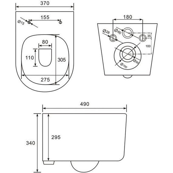 Унитаз подвесной безободковый Iddis Stone STORDSEi25 с крышкой микролифт - фото, картинка 9 Унитаз подвесной безободковый Iddis Stone STORDSEi25 с крышкой микролифт - фото 9
