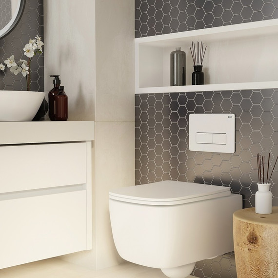 Кнопка смыва Iddis Unifix UNI10W0i77, белый глянцевый - фото 2