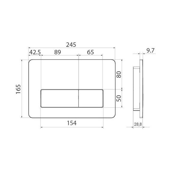 Кнопка смыва Iddis Unifix UNI10B0i77, черный матовый - фото 3