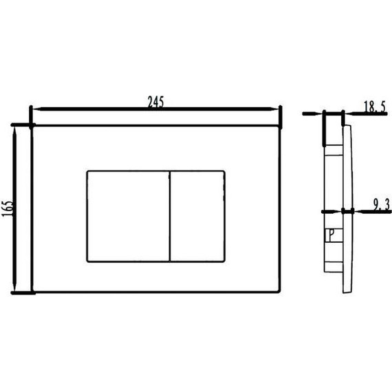 Кнопка смыва Iddis Unifix UNI30M0i77, хром матовый - фото 2