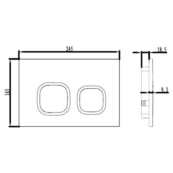 Кнопка смыва Iddis Unifix UNI40MWi77, белый матовый - фото 2