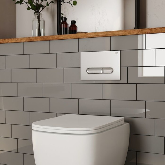 Кнопка смыва Iddis Unifix UNI70M0i77, хром матовый - фото 2