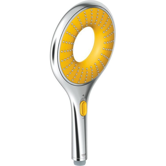 Ручной душ Grohe Rainshower Icon 27446000, хром/желтый - фото 