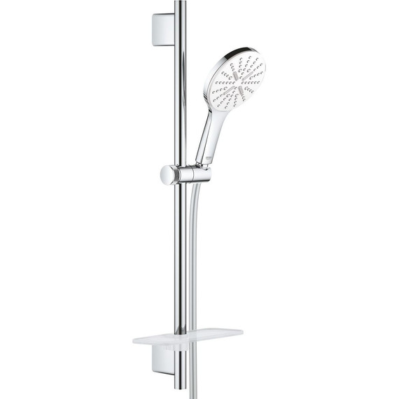Душевой гарнитур Grohe Rainshower Smartactive 130 600 мм 26576LS0, хром/белая луна - фото 