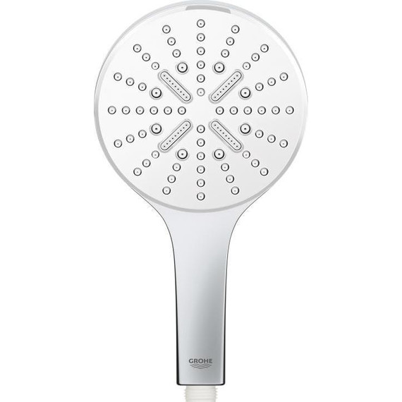 Душевой гарнитур Grohe Rainshower Smartactive 130 600 мм 26576LS0, хром/белая луна - фото 11