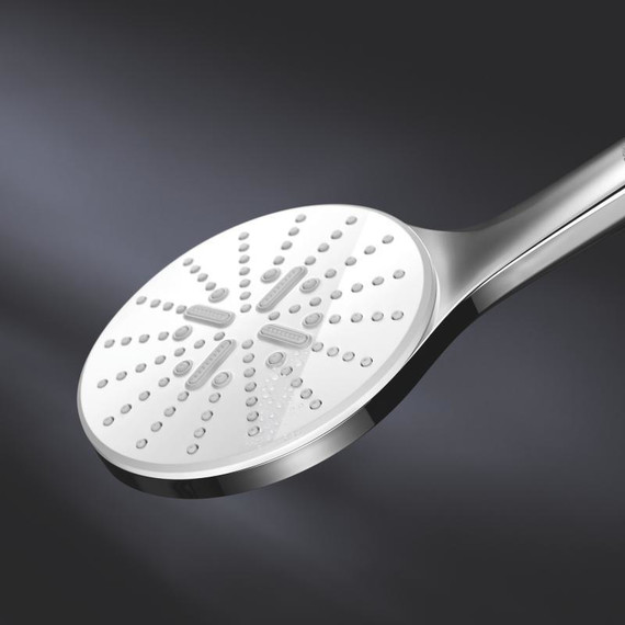 Душевой гарнитур Grohe Rainshower Smartactive Cube 150 900 мм 26594LS0, хром/белая луна - фото 7