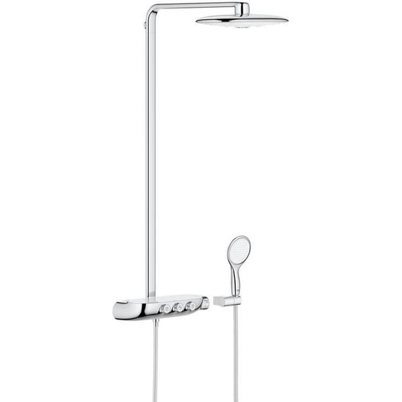 Душевая стойка с термостатом Grohe Rainshower SmartControl 360 DUO 26250LS0, хром/белая луна - фото 