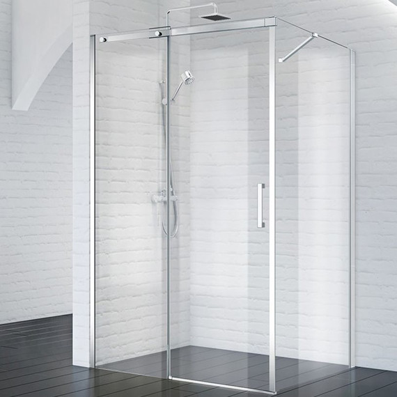 Душевое ограждение BelBagno 100х100 см ACQUA-A-1-100-C-Cr (стекло 8 мм) хром/прозрачное - фото 