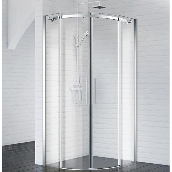 Душевое ограждение BelBagno 100х100 см ACQUA-R-2-100-C-Cr (стекло 8 мм) хром/прозрачное - фото 