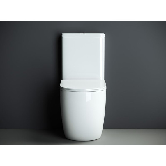 Унитаз-компакт безободковый Ceramicanova Mia CN1801 с тонкой крышкой микролифт - фото 2