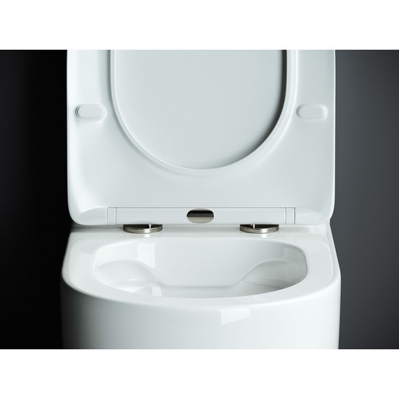 Унитаз-компакт безободковый Ceramicanova Mia CN1801 с тонкой крышкой микролифт - фото 4