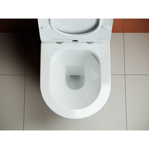 Унитаз-компакт безободковый Ceramicanova Highlight CN1802 с тонкой крышкой микролифт - фото, картинка 6 Унитаз-компакт безободковый Ceramicanova Highlight CN1802 с тонкой крышкой микролифт - фото 6