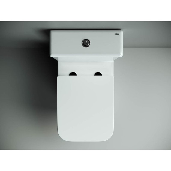 Унитаз-компакт безободковый Ceramicanova Cubic CN1803 с тонкой крышкой микролифт - фото 4