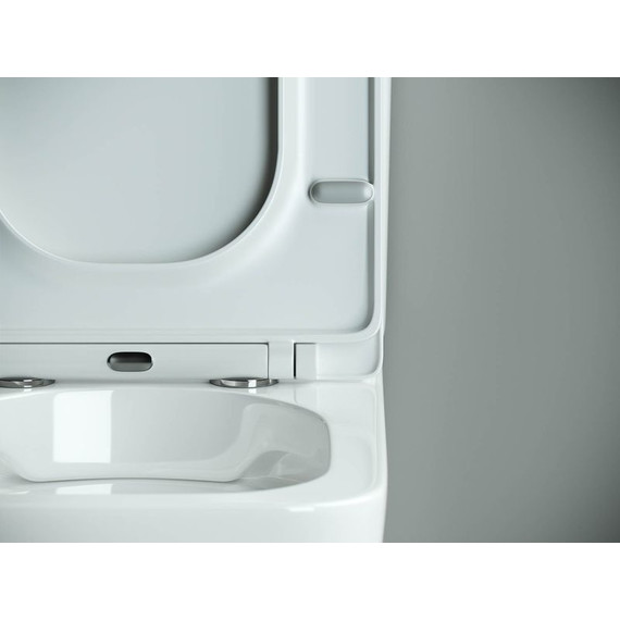 Унитаз-компакт безободковый Ceramicanova Cubic CN1803 с тонкой крышкой микролифт - фото 5