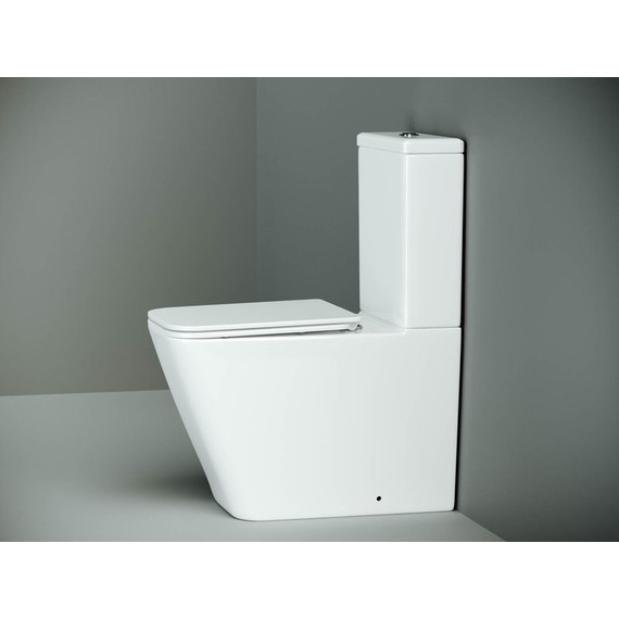 Унитаз-компакт безободковый Ceramicanova Cubic CN1803 с тонкой крышкой микролифт - фото 6