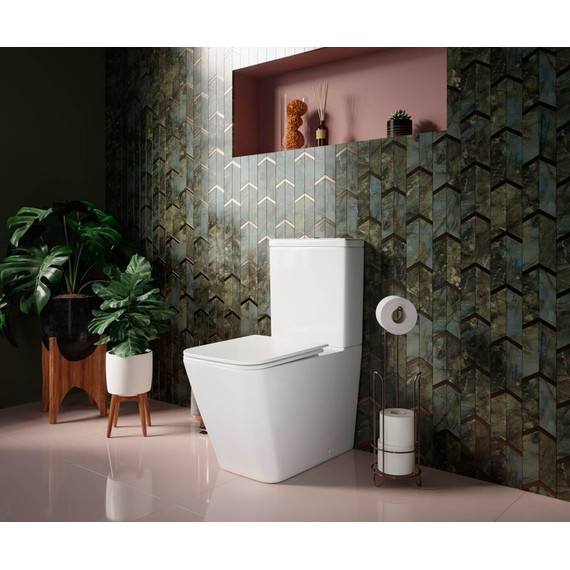 Унитаз-компакт безободковый Ceramicanova Cubic CN1803 с тонкой крышкой микролифт - фото 7