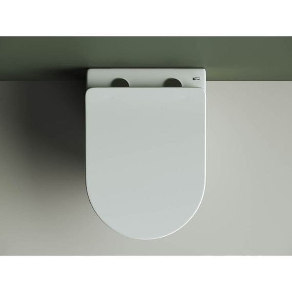 Унитаз подвесной безободковый Ceramicanova Highlight CN1804 с тонкой крышкой микролифт - фото 6