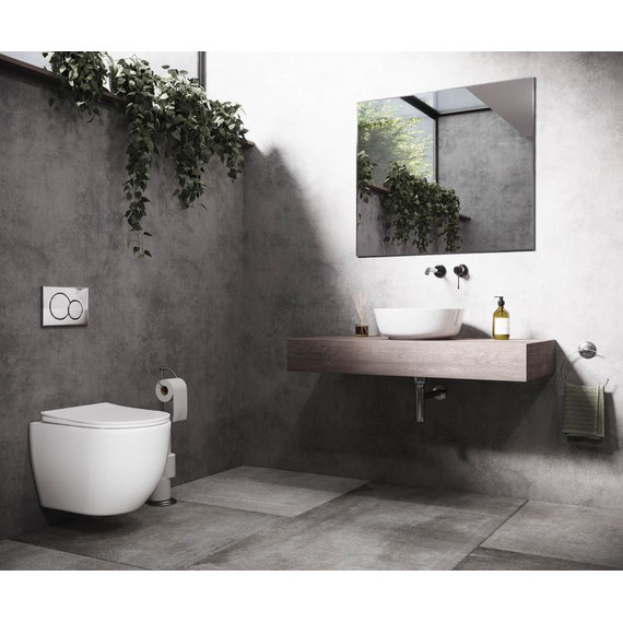 Унитаз подвесной безободковый Ceramicanova Mia CN1805 с тонкой крышкой микролифт - фото 8