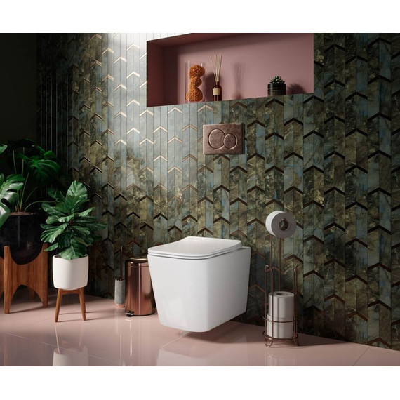 Унитаз подвесной безободковый Ceramicanova Cubic Rimless CN1806 с тонкой крышкой микролифт - фото, картинка 7 Унитаз подвесной безободковый Ceramicanova Cubic Rimless CN1806 с тонкой крышкой микролифт - фото 7