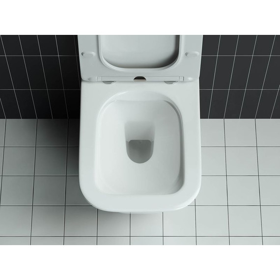 Унитаз подвесной безободковый Ceramicanova Mono Rimless CN1902 с тонкой крышкой микролифт - фото 6