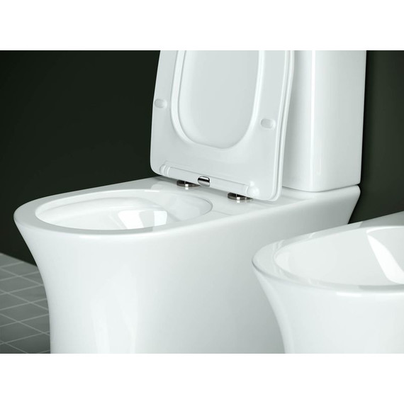 Унитаз-компакт безободковый Ceramicanova Star CN1904 с тонкой крышкой микролифт - фото 13