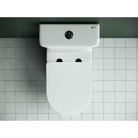 Унитаз-компакт безободковый Ceramicanova Star CN1904 с тонкой крышкой микролифт - фото 3