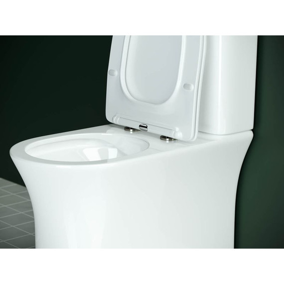 Унитаз-компакт безободковый Ceramicanova Star CN1904 с тонкой крышкой микролифт - фото 7