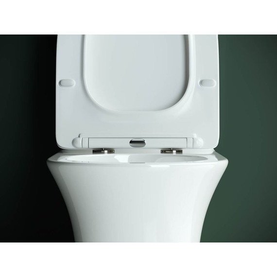 Унитаз-компакт безободковый Ceramicanova Star CN1904 с тонкой крышкой микролифт - фото 9