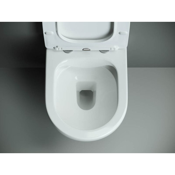 Унитаз подвесной безободковый Ceramicanova Mono Rimless CN1905 с тонкой крышкой микролифт - фото 5