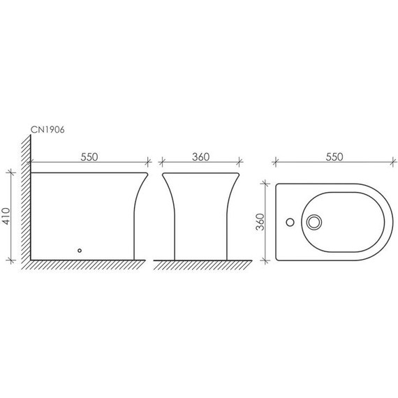 Биде напольное Ceramicanova Star CN1906 - фото 10
