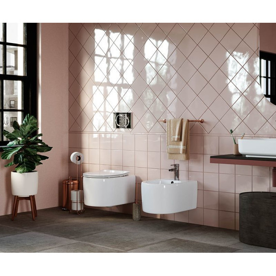 Унитаз подвесной безободковый Ceramicanova Moments Rimless CN3003 с тонкой крышкой микролифт - фото 8