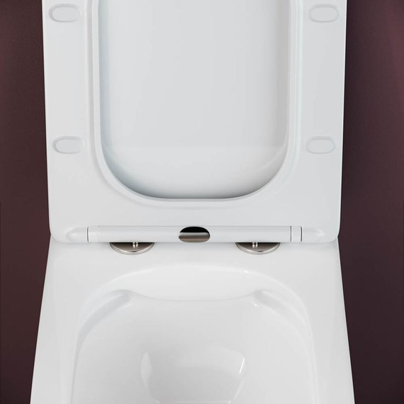 Унитаз подвесной безободковый Ceramicanova Metric Rimless CN3007 с тонкой крышкой микролифт, Цвет производителя: белый - фото, картинка 7 Унитаз подвесной безободковый Ceramicanova Metric Rimless CN3007 с тонкой крышкой микролифт, Цвет производителя: белый - фото 7