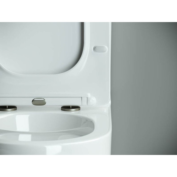 Унитаз-компакт безободковый Ceramicanova Metropol CN4001 с тонкой крышкой микролифт - фото 10