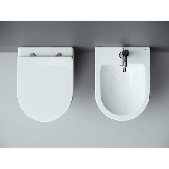 Унитаз подвесной безободковый Ceramicanova Metropol Rimless CN4002 с тонкой крышкой микролифт, Цвет производителя: белый - фото 12