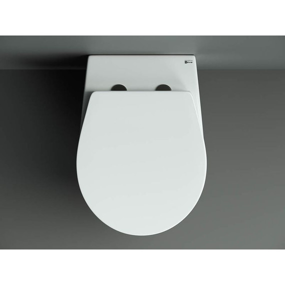 Унитаз подвесной безободковый Ceramicanova Pearl CN8001 с тонкой крышкой микролифт - фото, картинка 4 Унитаз подвесной безободковый Ceramicanova Pearl CN8001 с тонкой крышкой микролифт - фото 4