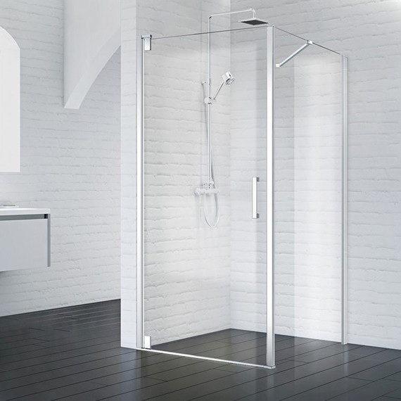 Душевое ограждение BelBagno 100х100 см MARMI-A-1-100-C-Cr (стекло 8 мм) хром/прозрачное - фото 