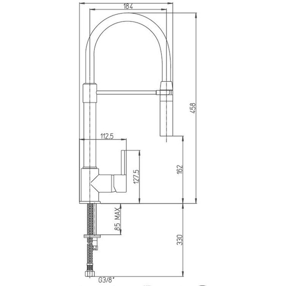 Смеситель для кухни Paini Cox 78CR557YOSPEKM, хром - фото 5