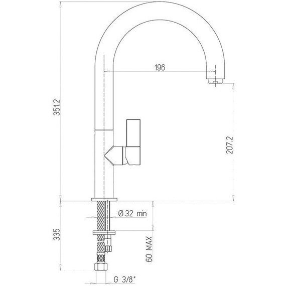 Смеситель для кухни Paini Cox 78CR572PSALMKM, хром - фото 4