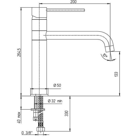 Смеситель для кухни Paini Cox 78CR579KM, хром - фото 4