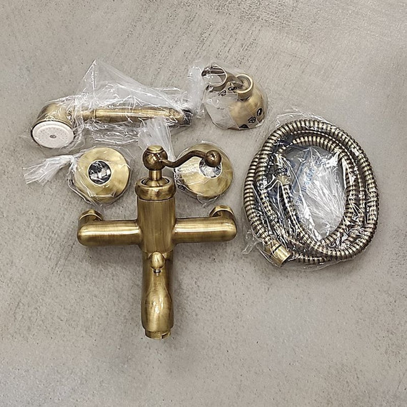 Смеситель для ванны Paini Duomo 88F3105KM, бронза - фото 5