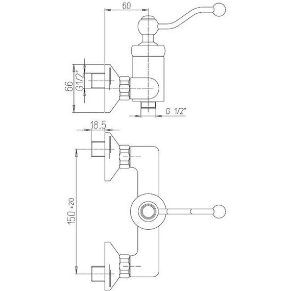 Смеситель для душа Paini Duomo 88F3511, бронза - фото 7
