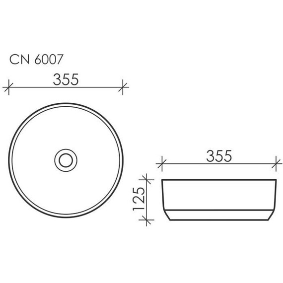 Раковина-чаша Ceramicanova Element 35 см CN6007, чёрный матовый - фото, картинка 6 Раковина-чаша Ceramicanova Element 35 см CN6007, чёрный матовый - фото 6