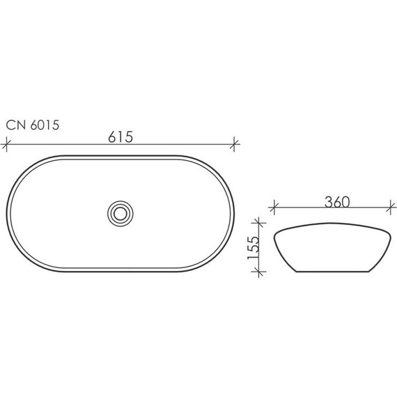 Раковина-чаша Ceramicanova Element 62 см CN6015 - фото, картинка 7 Раковина-чаша Ceramicanova Element 62 см CN6015 - фото 7