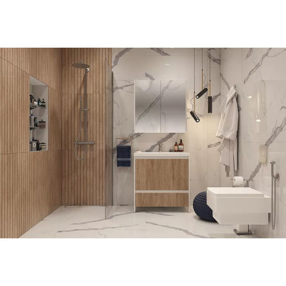 Зеркало-шкаф Velvex Klaufs 80 см zsKLA.80-216, белый - фото 7