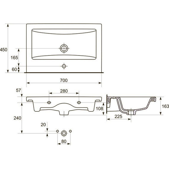 Тумба подвесная с раковиной Velvex Klaufs 70 см tpKLA.70.2Y-616.216, белый глянец - фото, картинка 9 Тумба подвесная с раковиной Velvex Klaufs 70 см tpKLA.70.2Y-616.216, белый глянец - фото 9