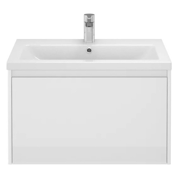 Тумба подвесная с раковиной Velvex Klaufs 70 см tpKLA.70.1Y-616.216, белый глянец - фото 4