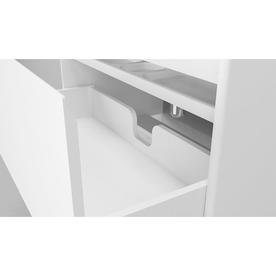 Тумба подвесная с раковиной Velvex Klaufs 70 см tpKLA.70.2Y-616.216, белый глянец - фото, картинка 5 Тумба подвесная с раковиной Velvex Klaufs 70 см tpKLA.70.2Y-616.216, белый глянец - фото 5