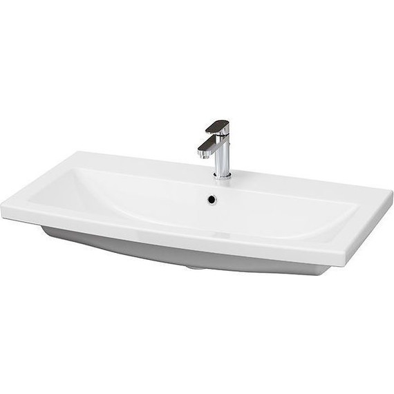 Тумба подвесная с раковиной Velvex Klaufs 80 см tpKLA.80.2Y-616.216, белый глянец - фото 3